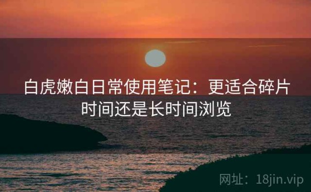 白虎嫩白日常使用笔记：更适合碎片时间还是长时间浏览