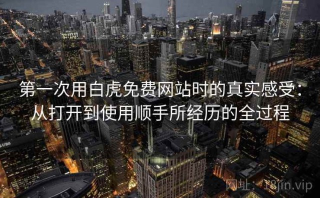 第一次用白虎免费网站时的真实感受：从打开到使用顺手所经历的全过程