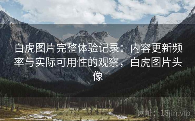 白虎图片完整体验记录：内容更新频率与实际可用性的观察，白虎图片头像