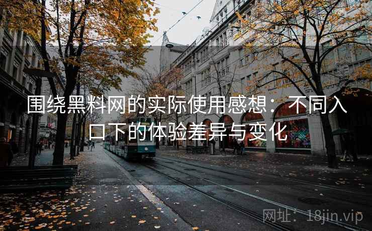 围绕黑料网的实际使用感想：不同入口下的体验差异与变化