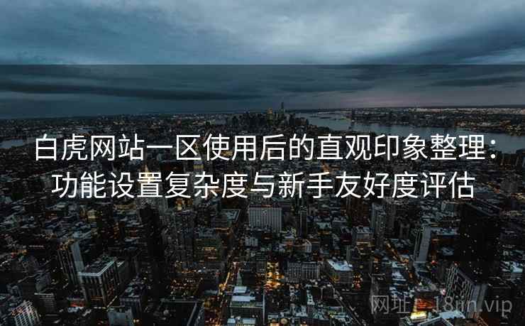 白虎网站一区使用后的直观印象整理：功能设置复杂度与新手友好度评估