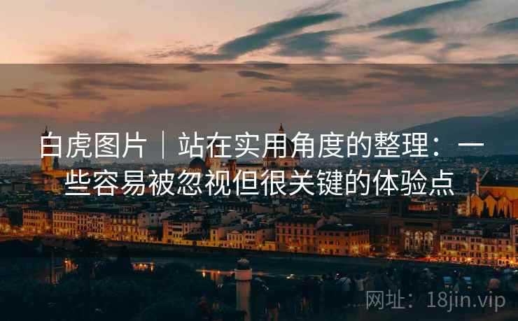 白虎图片|站在实用角度的整理:一些容易被忽视但很关键的体验点 白虎图片|站在实用角度的整理:一些容易被忽视但很关键的体验点