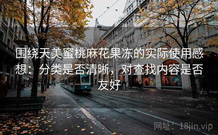 围绕天美蜜桃麻花果冻的实际使用感想：分类是否清晰，对查找内容是否友好